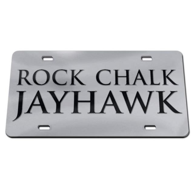 Kansas Jayhawks Acrylic Classic License Plates