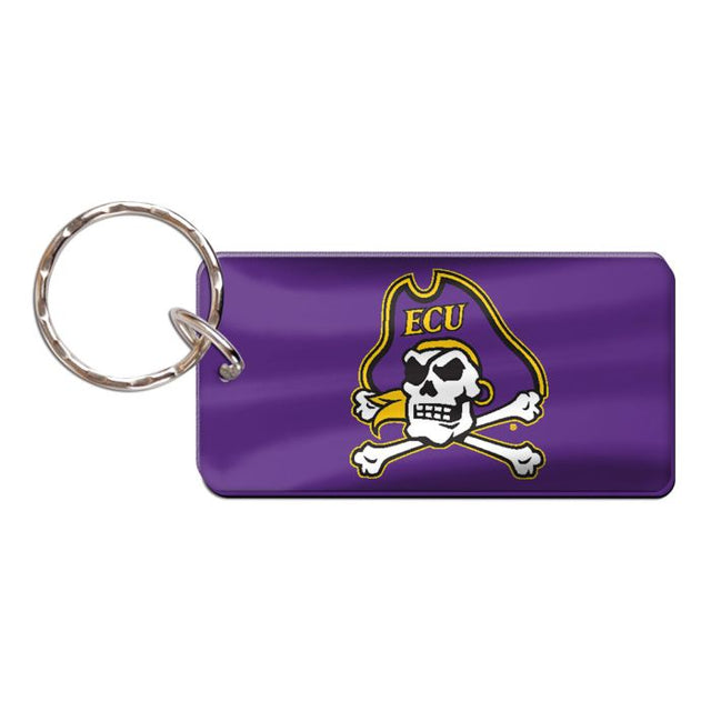 Llavero rectangular de los Piratas de Carolina del Este