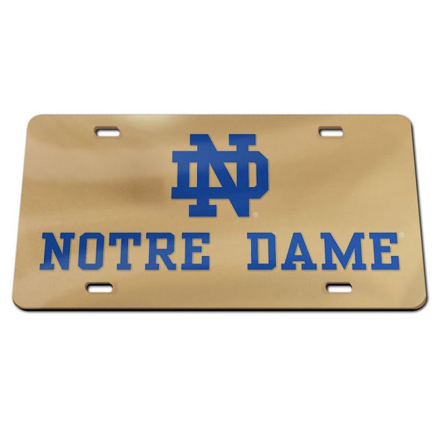 Notre Dame Fighting Irish Acrylic Classic License Plates