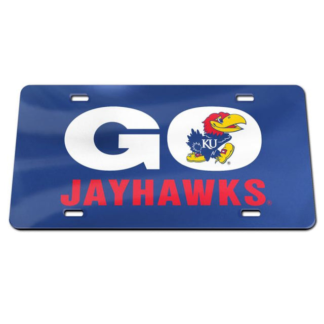 Kansas Jayhawks Acrylic Classic License Plates