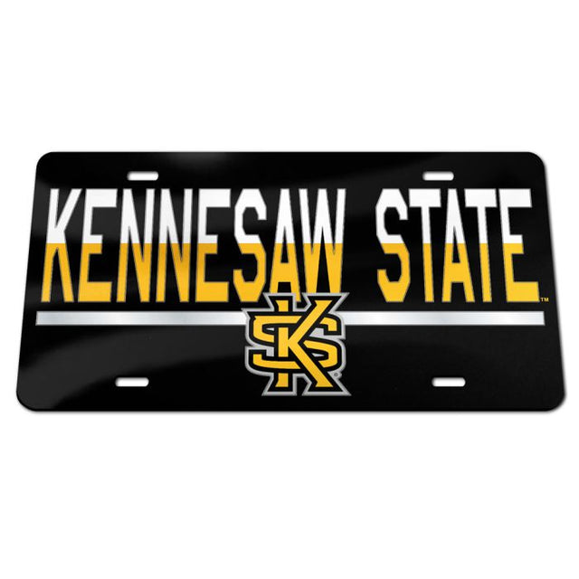 Kennesaw State Owls Specialty Acrylic License Plate