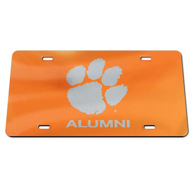 Placas de matrícula clásicas de acrílico de Clemson Tigers