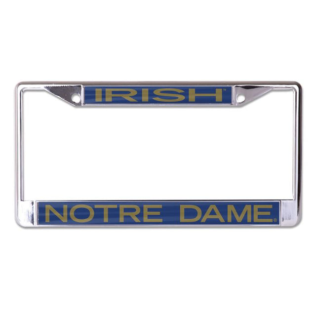 Notre Dame Fighting Irish Lic Plt Frame S/L Printed