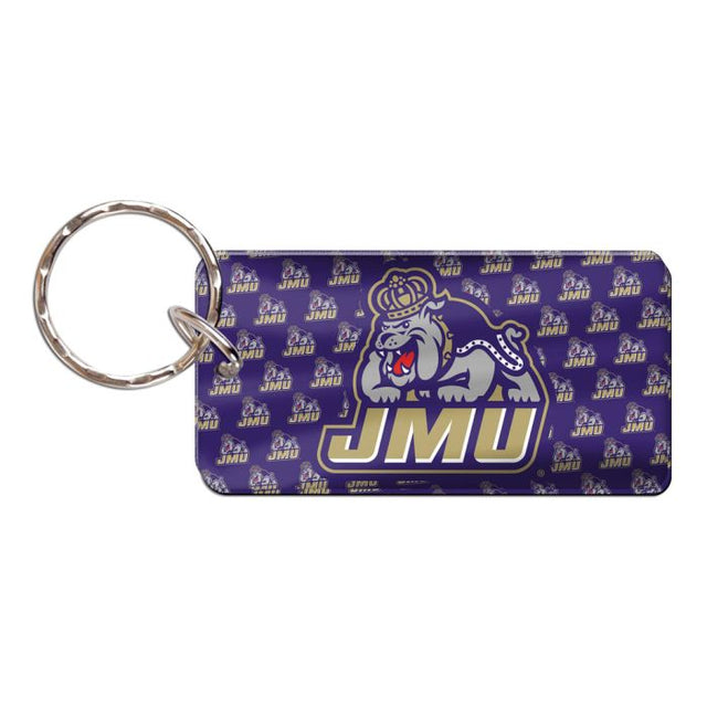 Llavero rectangular de James Madison Dukes