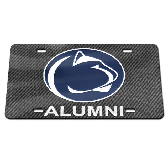 Penn State Nittany Lions CARBON Specialty Acrylic License Plate