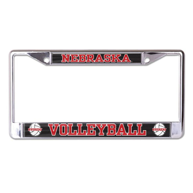 Nebraska Cornhuskers Lic Plt Frame S/L Domed