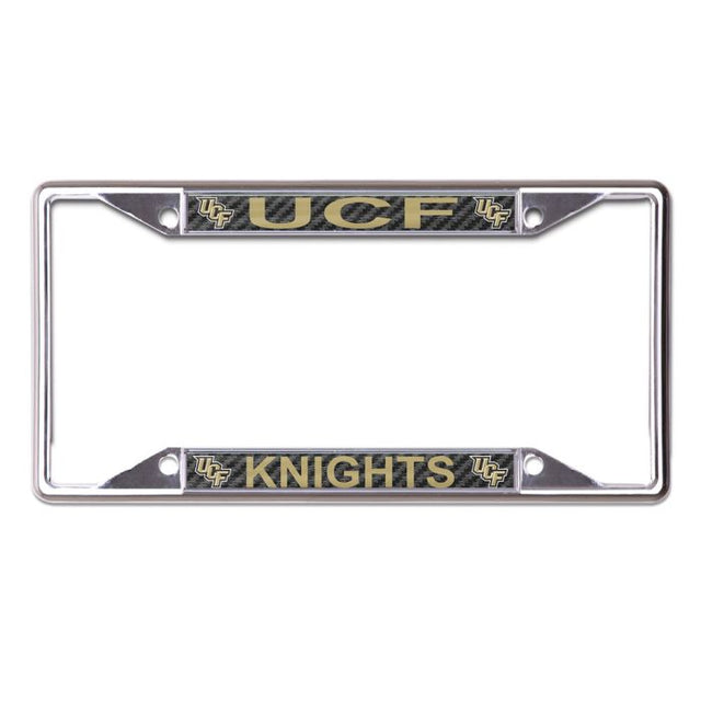 Cuadro de carbono UCF Knights Lic Plt de color blanco, estampado