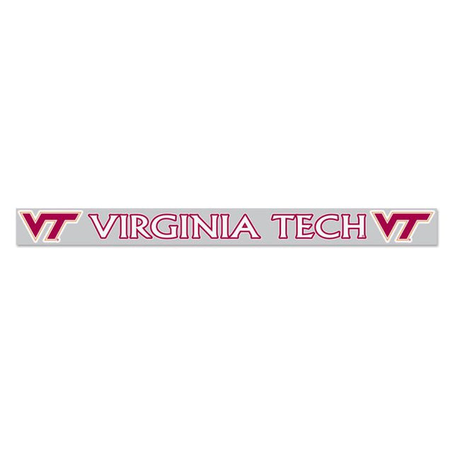 Calcomanías para ventanas de Virginia Tech Hokies de 2" x 19"