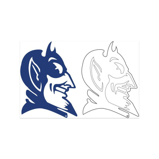 Duke Blue Devils Foiled Window Decals 4" x 7"