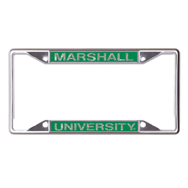 Marshall Thundering Herd GLITTER LETTERS Lic Plt 框架 S/S 印刷