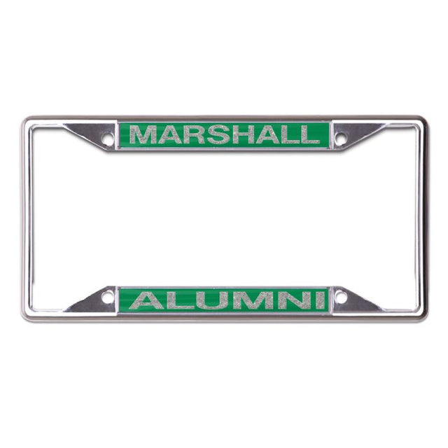 Marshall Thundering Herd GLITTER Lic Plt Frame S/S Printed