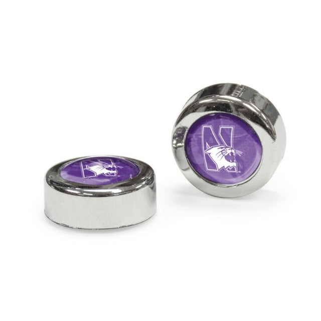 Northwestern Wildcats Domed Screw Caps