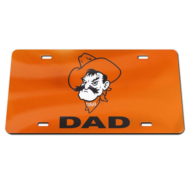 Oklahoma State Cowboys Specialty Acrylic License Plate