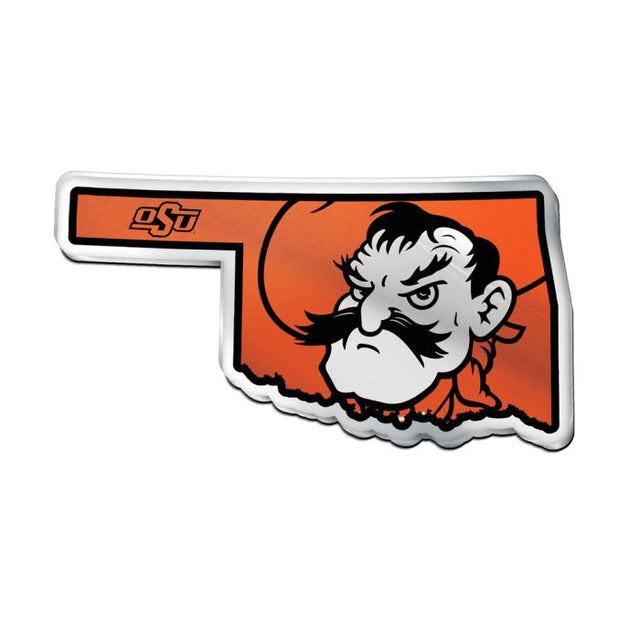 Oklahoma State Cowboys STATE Acrylic Auto Emblem