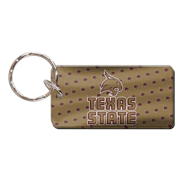 Texas State Bobcats Keychain Rectangle