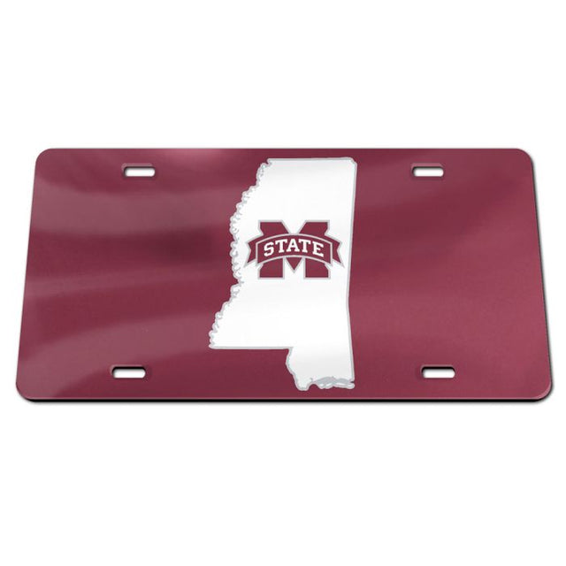 Matrícula especial de acrílico de Mississippi State Bulldogs STATE