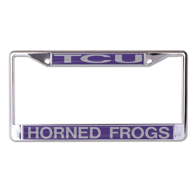 TCU Horned Frogs Lic Plt Marco S/L Impreso