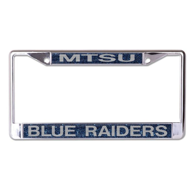 Middle Tennessee State Blue Raiders GLITTER BACKGROUND Lic Plt Frame S/L Printed