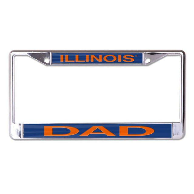 Illinois Fighting Illini Lic Plt Frame S/L Printed