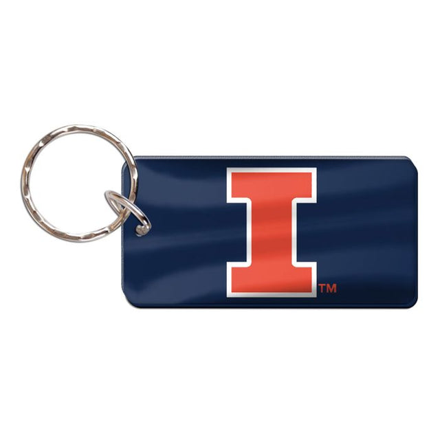 Illinois Fighting Illini Keychain Rectangle