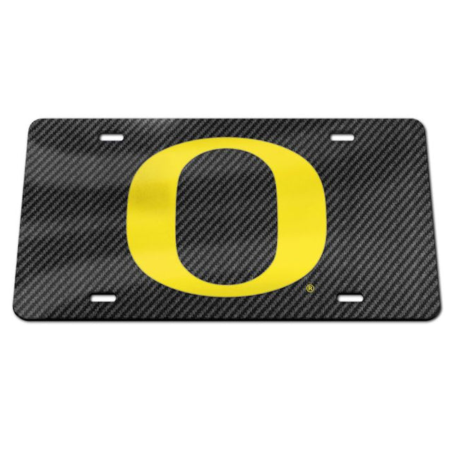 Oregon Ducks CARBON Specialty Acrylic License Plate