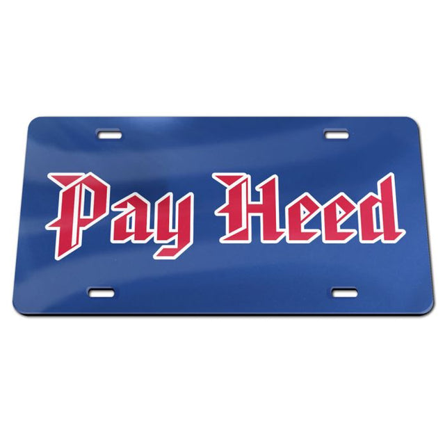 Kansas Jayhawks Acrylic Classic License Plates