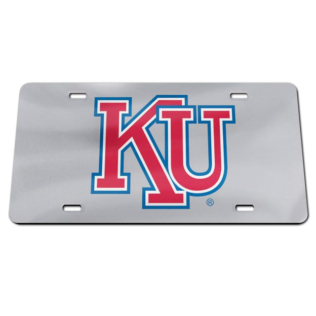 Kansas Jayhawks /College Vault Specialty Acrylic License Plate