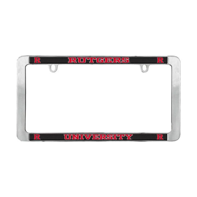 Rutgers Scarlet Knights Lic Plt Frame Metal Thin Rim Value