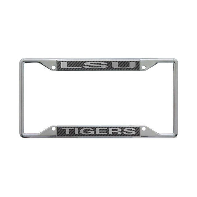 LSU Tigers CARBON Lic Plt Frame S/S Printed