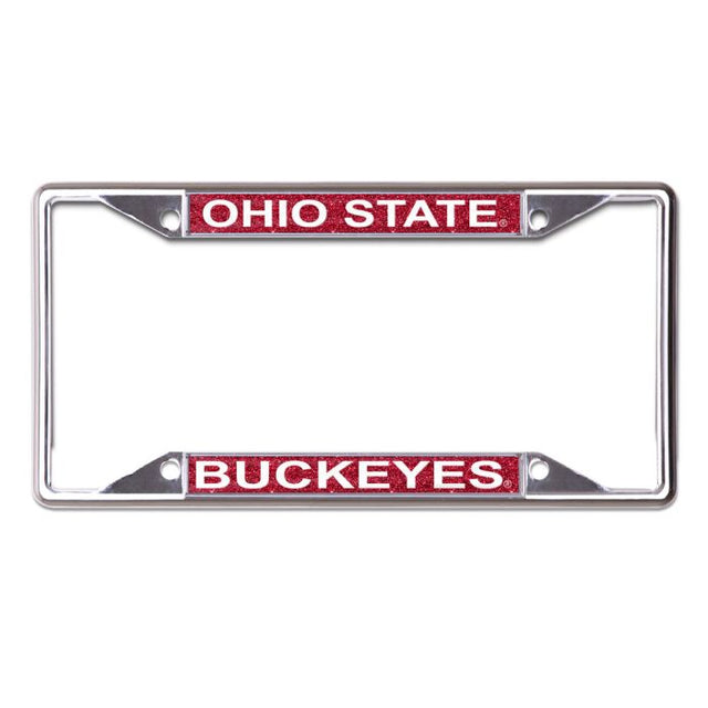 Ohio State Buckeyes GLITTER Lic Plt Frame S/S Printed