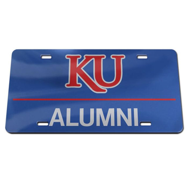 Kansas Jayhawks Specialty Acrylic License Plate