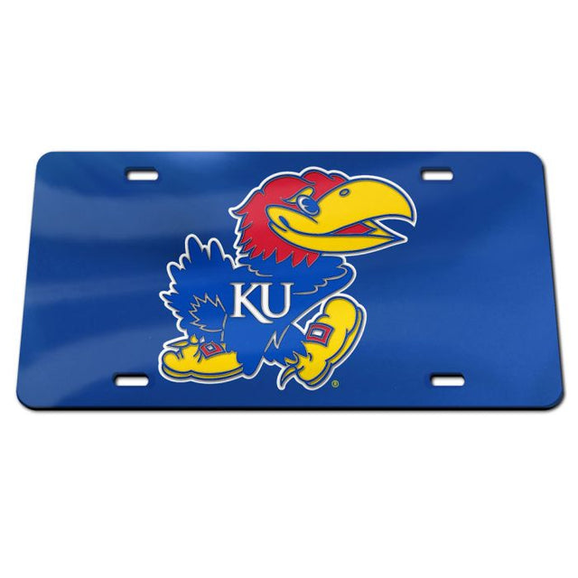 Kansas Jayhawks Specialty Acrylic License Plate