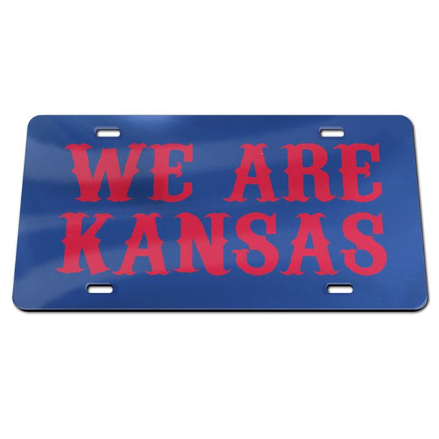 Kansas Jayhawks Acrylic Classic License Plates