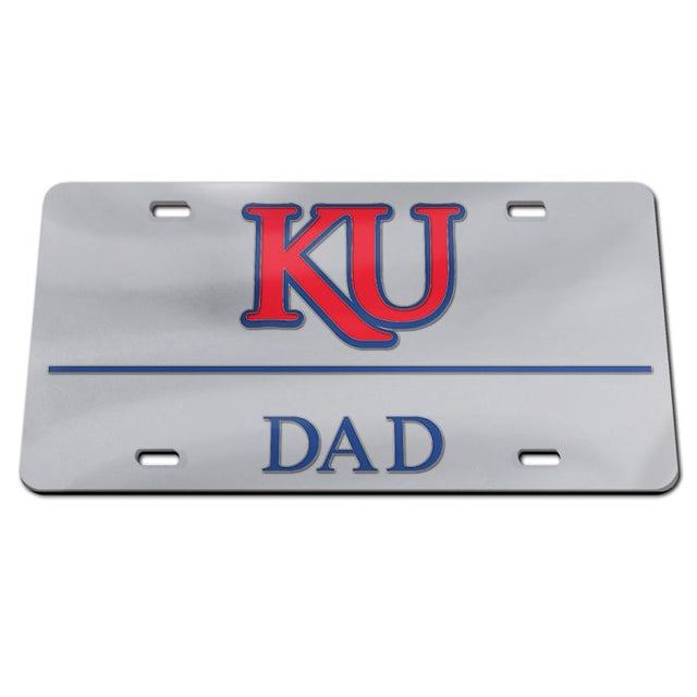 Kansas Jayhawks Acrylic Classic License Plates