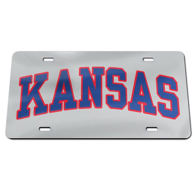 Kansas Jayhawks Specialty Acrylic License Plate