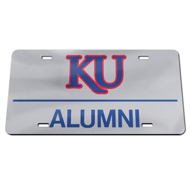 Kansas Jayhawks Specialty Acrylic License Plate