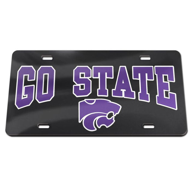 Kansas State Wildcats Acrylic Classic License Plates