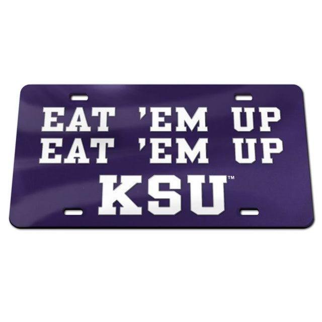 Kansas State Wildcats Specialty Acrylic License Plate