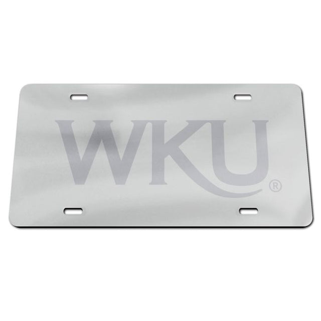 Western Kentucky Hilltoppers FROSTED Acrylic Classic License Plates