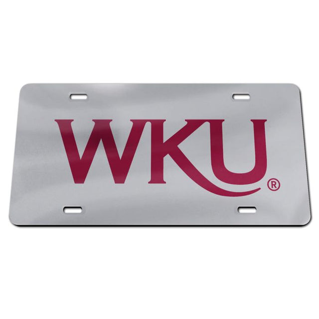 Western Kentucky Hilltoppers Acrylic Classic License Plates