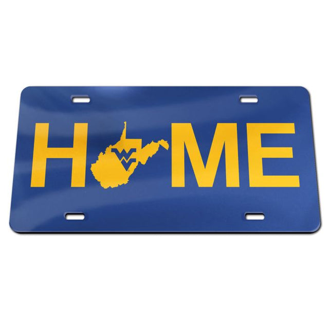 West Virginia Mountaineers Acrylic Classic License Plates