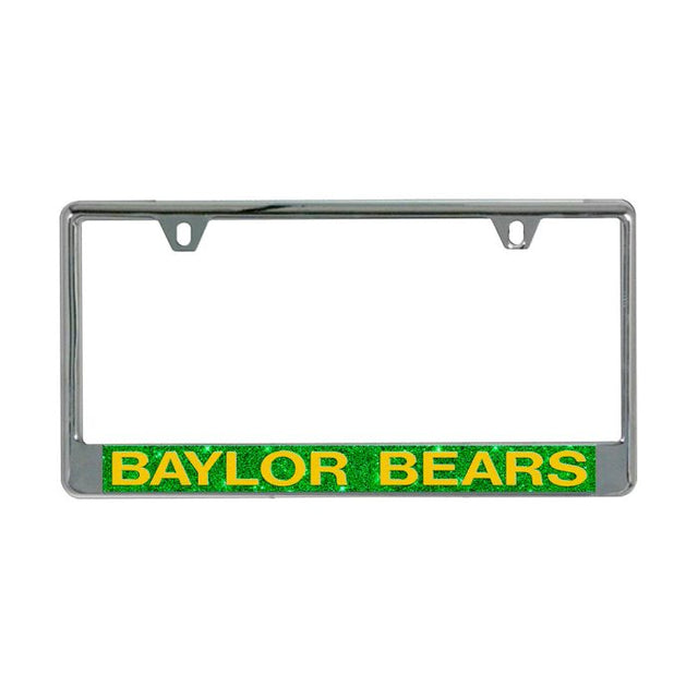 Baylor Bears GLITTER BACKGROUND Lic Plate Frame B/O Printed