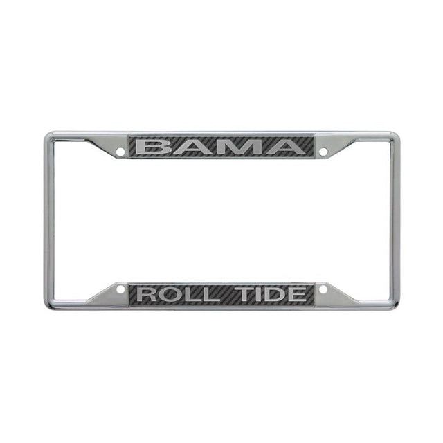 Alabama Crimson Tide CARBON Lic Plt Frame S/S Printed