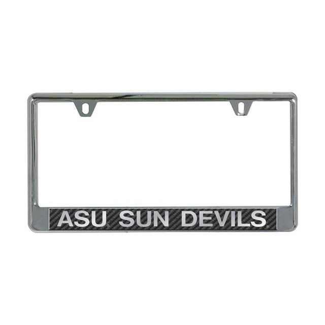 Arizona State Sun Devils CARBON Lic Plate Frame B/O Printed