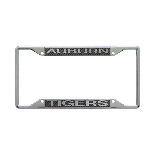 Cuadro de aluminio con licencia de carbono Auburn Tigers impreso en color blanco y negro