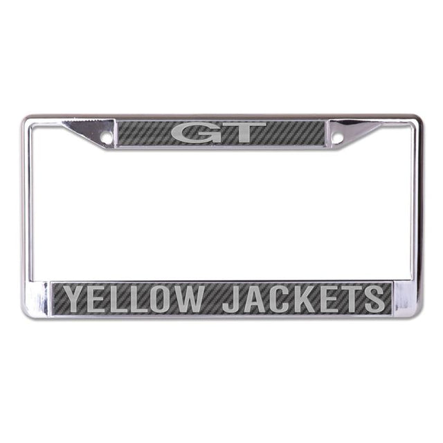 Georgia Tech Yellow Jackets CARBON Lic Plt Frame S/S Printed