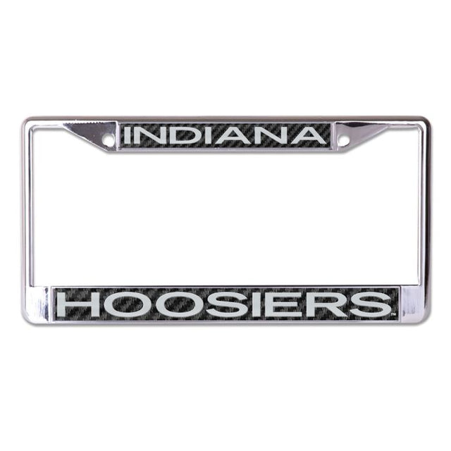 Indiana Hoosiers CARBON Lic Plt Frame S/L Printed