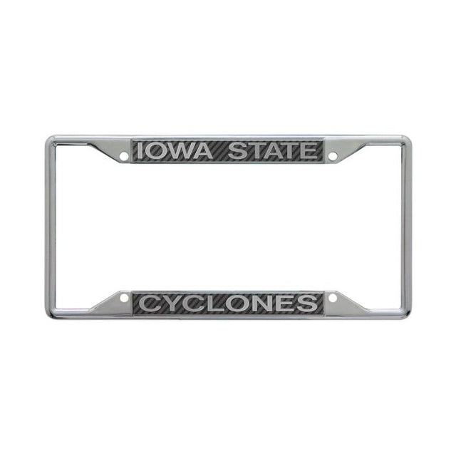 Cuadro de carbono con licencia Iowa State Cyclones, de acero inoxidable y estampado