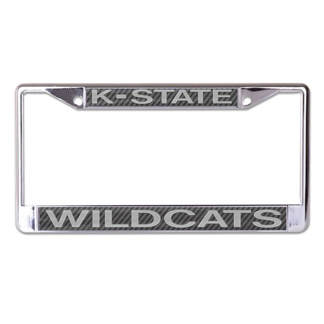 Kansas State Wildcats CARBON Lic Plt Frame S/L Printed