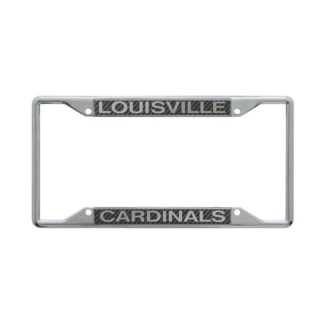 Louisville Cardinals CARBON Lic Plt Frame S/S Printed